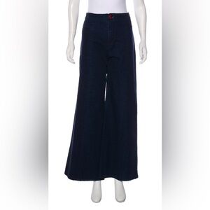 GREY ANT Coveted 70s Dark Wash Flared Boho Jeans Size 4 VGUC